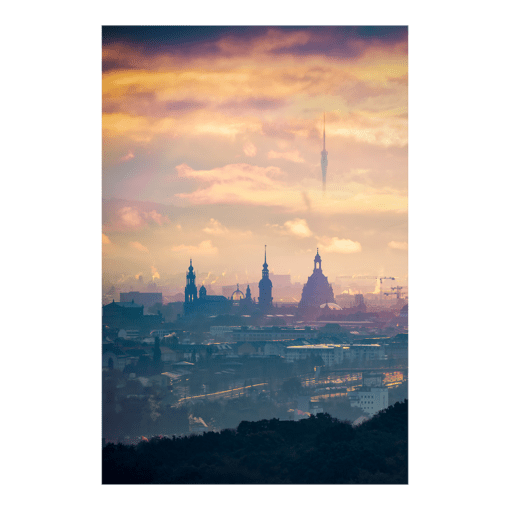 Poster (01030) Blick über Dresden