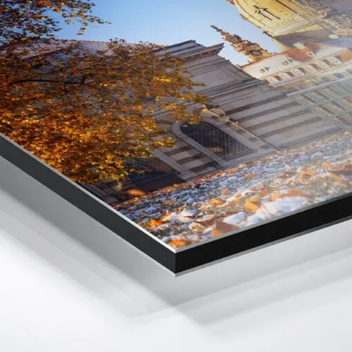Alu-Dibond (01159) Frauenkirche im Herbst – Bild 2