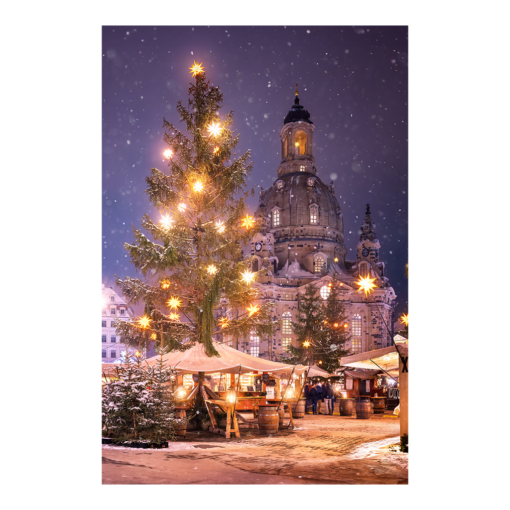 Alu-Dibond (01304) Frauenkirche zu Weihnachten