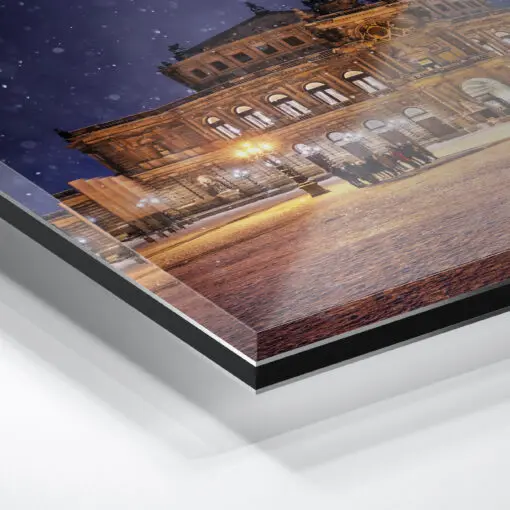 Acryl Board (01306) Semperoper im Winter – Bild 2