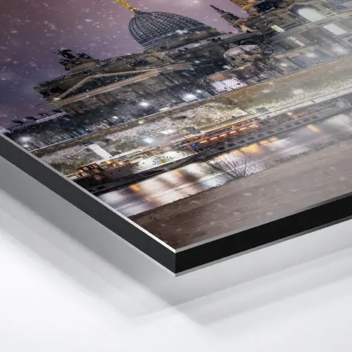 Alu-Dibond (01307) Dresden Skyline im Winter – Bild 2
