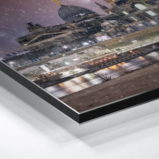 Alu-Dibond (01307) Dresden Skyline im Winter – Bild 3