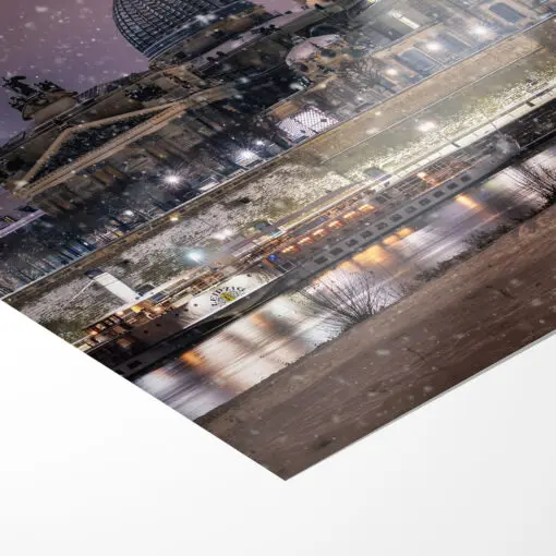 Poster (01307) Dresden Skyline im Winter – Bild 3
