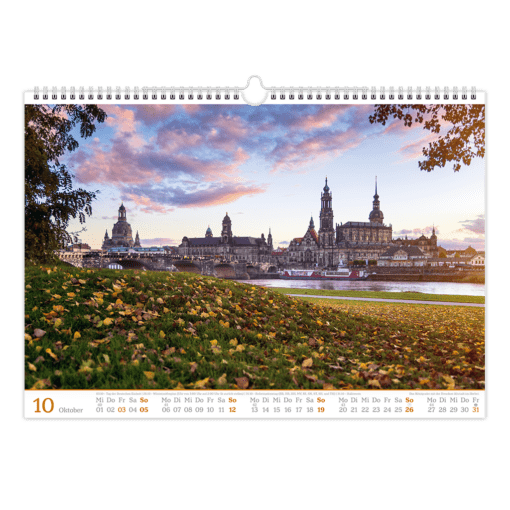 Dresden Kalender 2025 Oktober