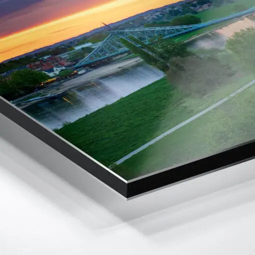 Alu-Dibond (01336) Blaues Wunder zum Sonnenuntergang – Bild 2