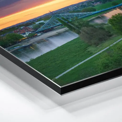 Alu-Dibond (01336) Blaues Wunder zum Sonnenuntergang – Bild 3