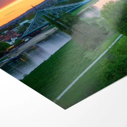 Fotoabzug (01336) Blaues Wunder zum Sonnenuntergang – Bild 3
