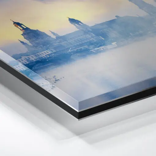 Acryl Board (00918) Dresden Skyline im Nebel – Bild 2