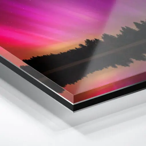Acryl Board (01372) Polarlichter über Sachsen – Bild 2