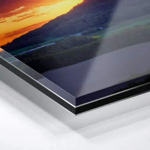 Acryl Board (01373) Landeskrone zum Sonnenuntergang – Bild 2