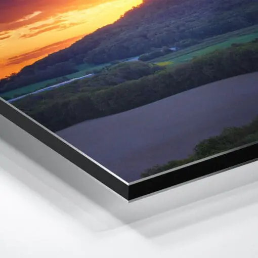 Alu-Dibond (01373) Landeskrone zum Sonnenuntergang – Bild 3