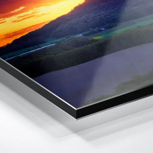 Alu-Dibond (01373) Landeskrone zum Sonnenuntergang – Bild 4