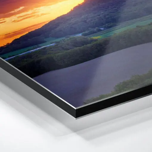 Alu-Dibond (01373) Landeskrone zum Sonnenuntergang – Bild 5