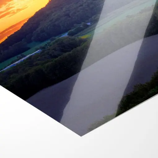 Poster (01373) Landeskrone zum Sonnenuntergang – Bild 2
