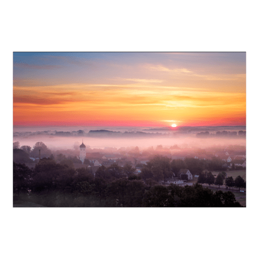 Acryl Board (01375) Malschwitz zum Sonnenaufgang