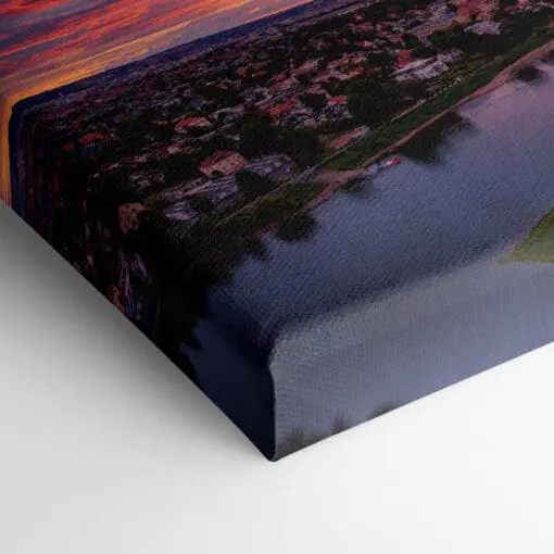 Leinwand (01386) Loschwitz zum Sonnenuntergang – Bild 3