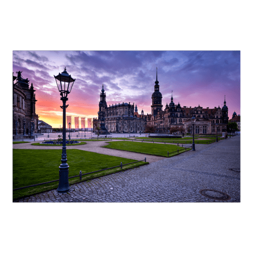 Leinwand (01389) Theaterplatz im Morgenrot