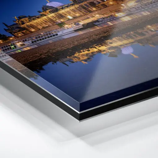 Acryl Board (01400) Dresden Skyline zur Blauen Stunde – Bild 2