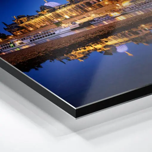Alu-Dibond (01400) Dresden Skyline zur Blauen Stunde – Bild 4