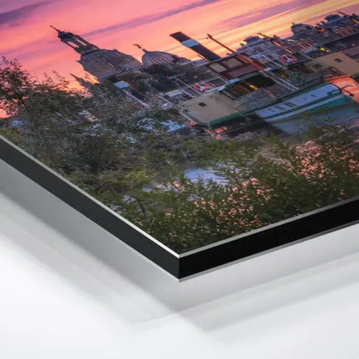 Alu-Dibond (01406) Sonnenuntergang am Elbufer – Bild 6