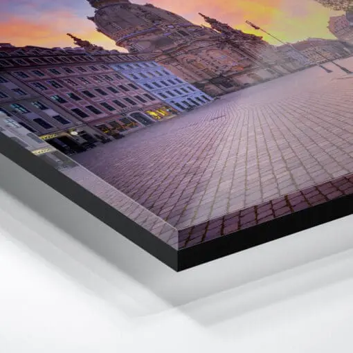 Acryl Board (01408) Sonnenaufgang am Neumarkt – Bild 3
