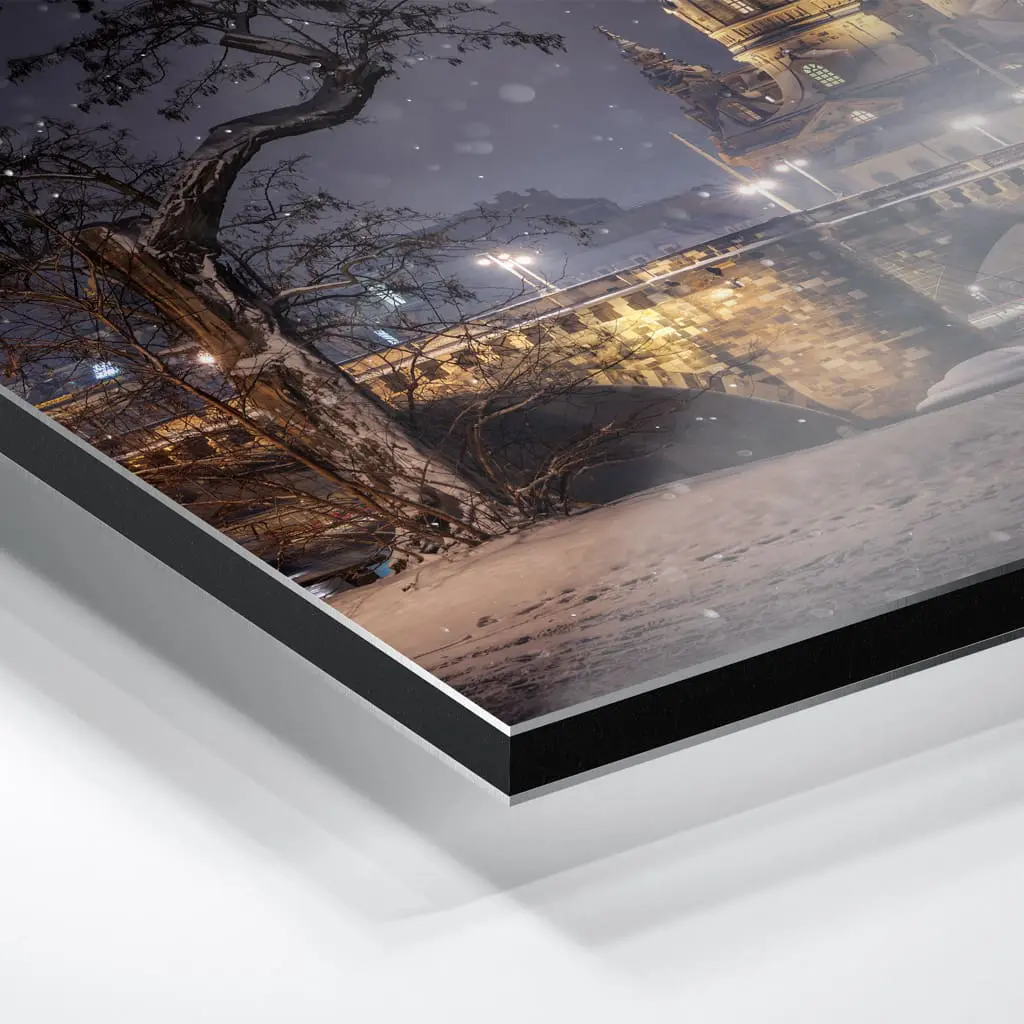 Alu-Dibond (01429) Winternacht in Dresden – Bild 2