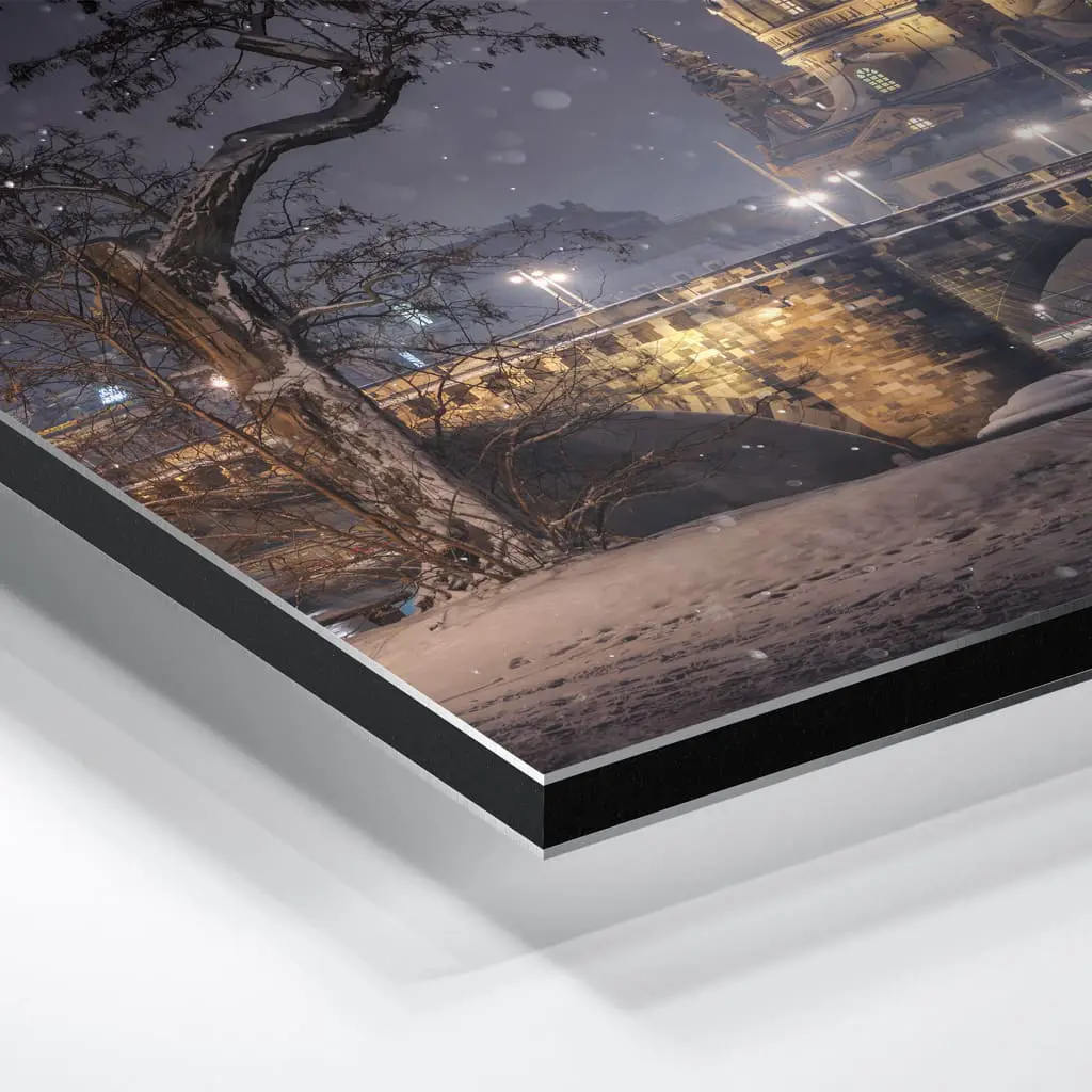 Alu-Dibond (01429) Winternacht in Dresden – Bild 3