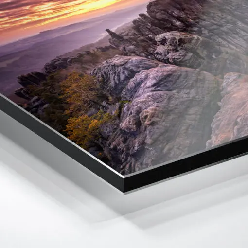 Alu-Dibond (01452) Schrammsteine zum Sonnenuntergang – Bild 2