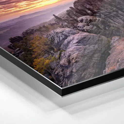 Alu-Dibond (01452) Schrammsteine zum Sonnenuntergang – Bild 5