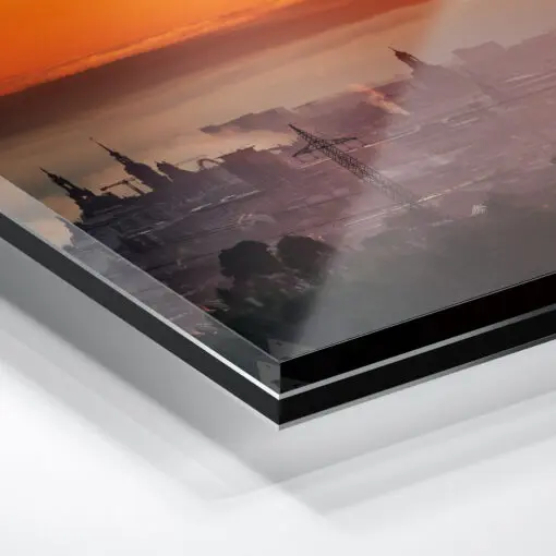 Acryl Board (01455) Dresden Aussicht zum Sonnenaufgang – Bild 2