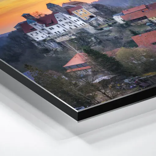 Alu-Dibond (01460) Burg Hohnstein zum Sonnenuntergang – Bild 6