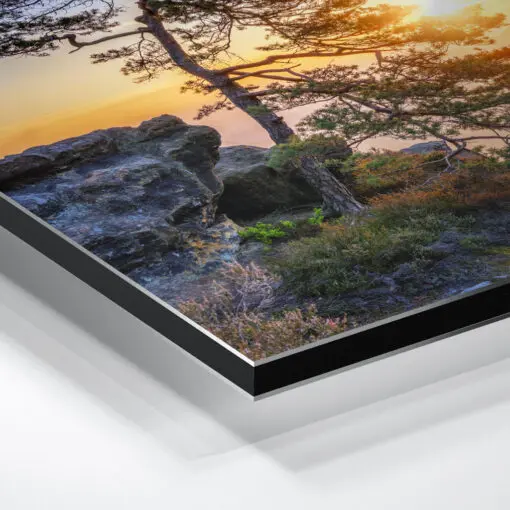 Alu-Dibond (01476) Gleitmannshorn zum Sonnenuntergang – Bild 3
