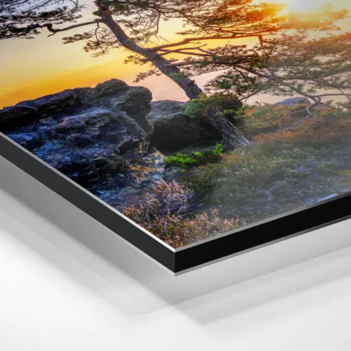 Alu-Dibond (01476) Gleitmannshorn zum Sonnenuntergang – Bild 4