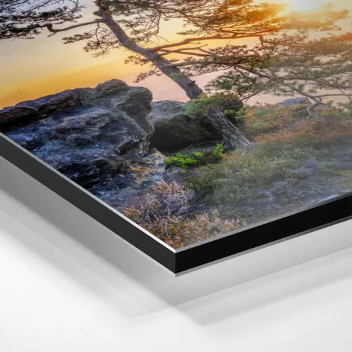 Alu-Dibond (01476) Gleitmannshorn zum Sonnenuntergang – Bild 5