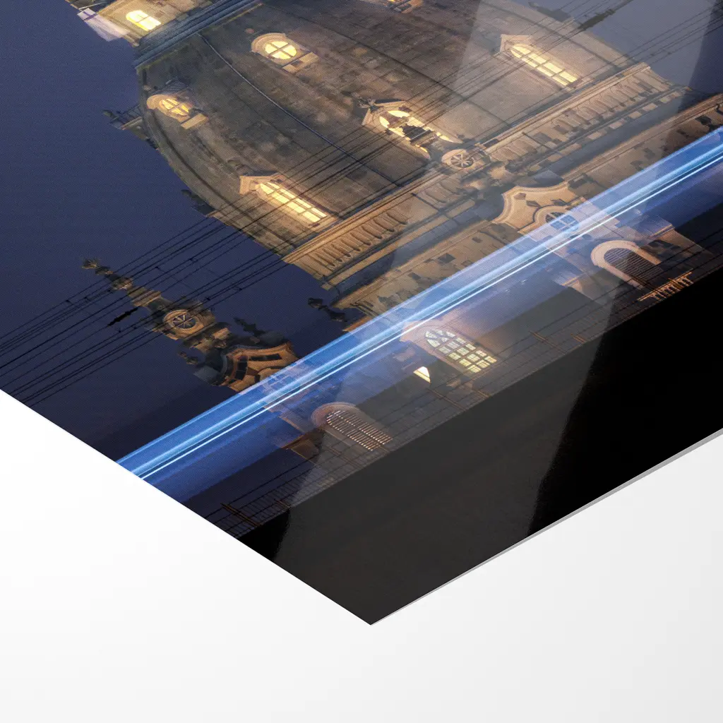 Fotoabzug (01529) Erdbeermond über der Frauenkirche – Bild 5