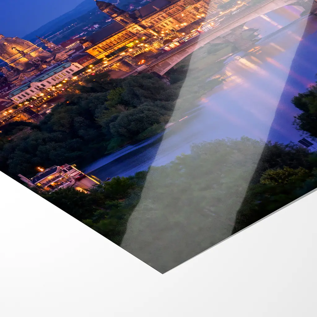 Fotoabzug (01530) Skyline Luftbild am Abend – Bild 4