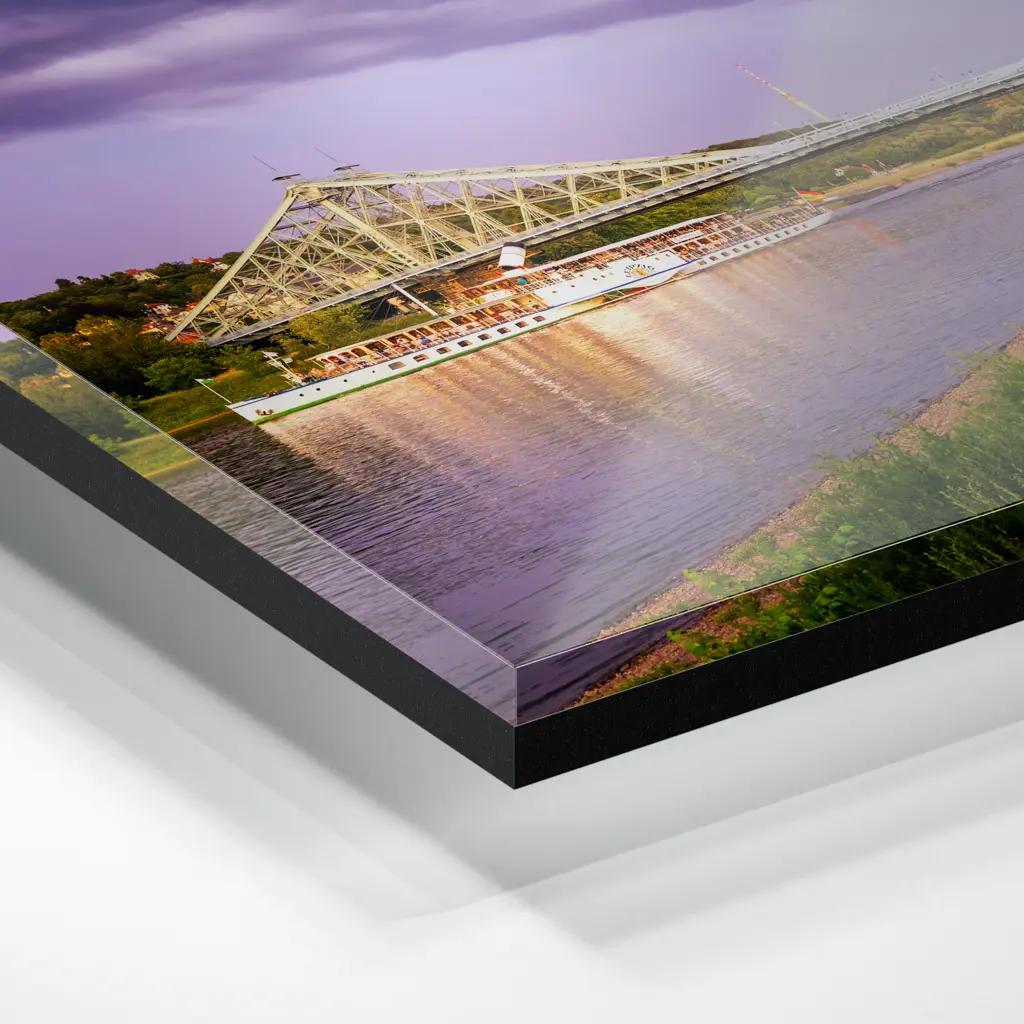 Acryl Board (01542) Blaues Wunder im Wetterwechsel – Bild 3