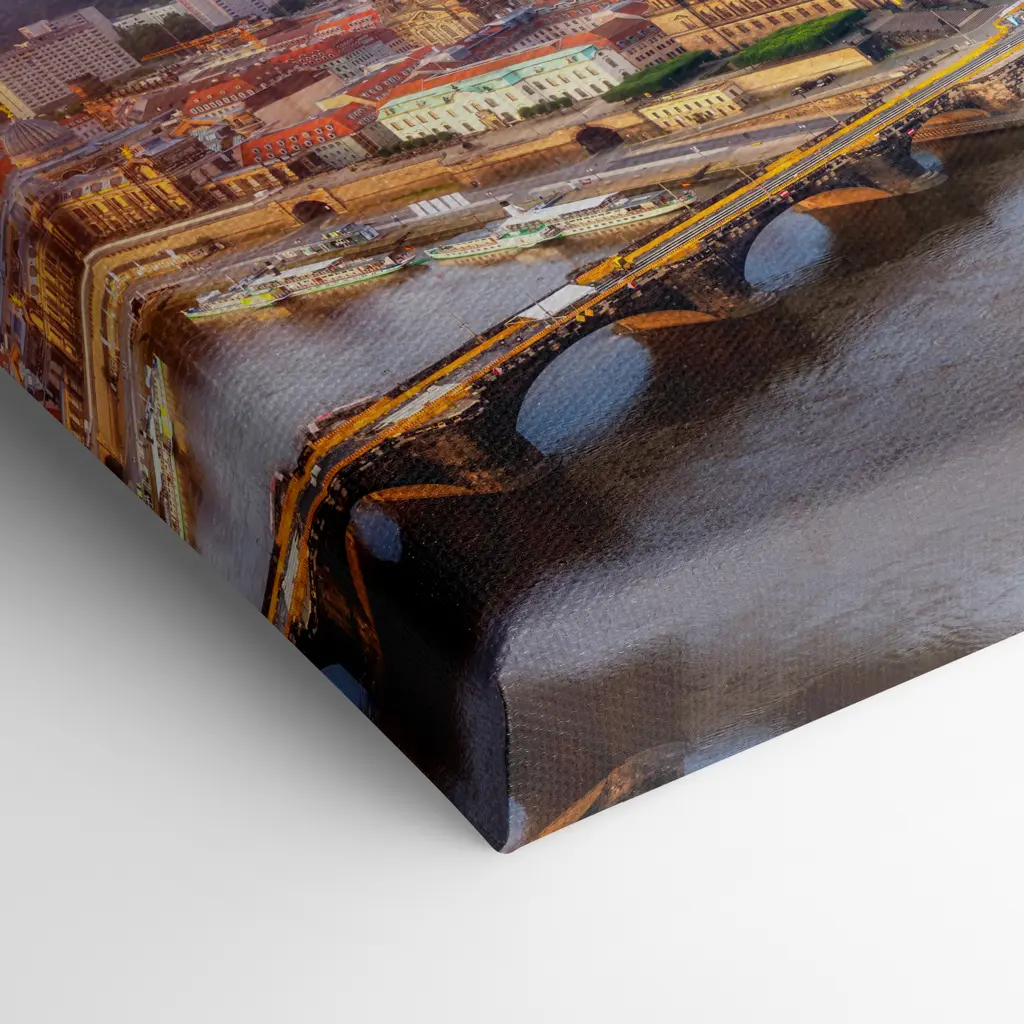 Leinwand (01547) Dresden Luftbild – Bild 3