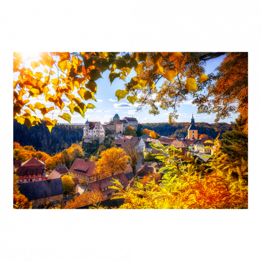 Acryl Board (01571) Hohnstein im Herbst