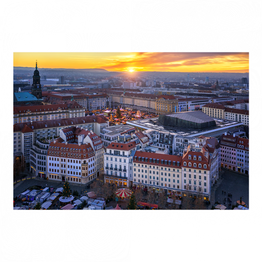 Acryl Board (01595) Blick von der Frauenkirche