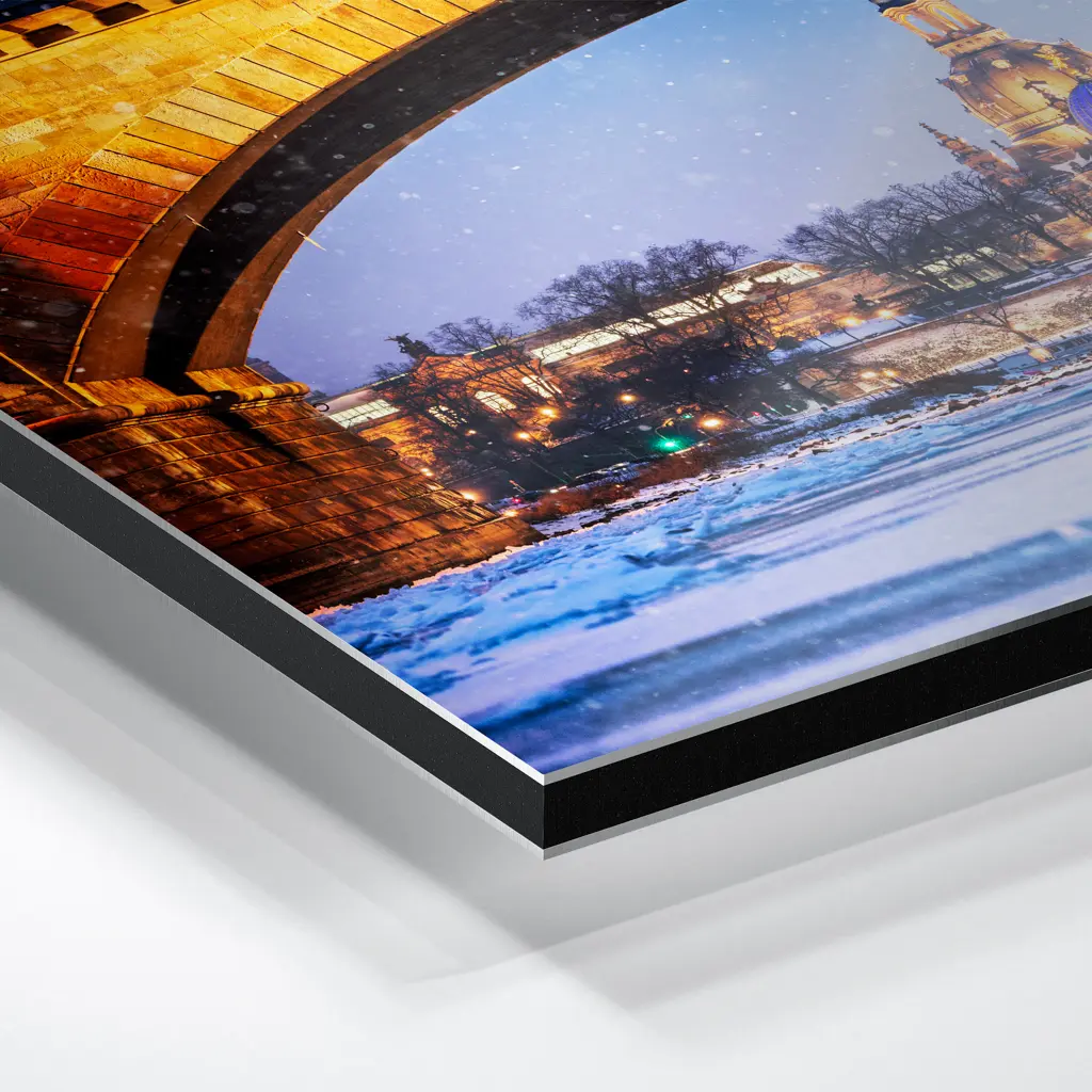 Alu-Dibond (01602) Albertbrücke im Winter – Bild 4