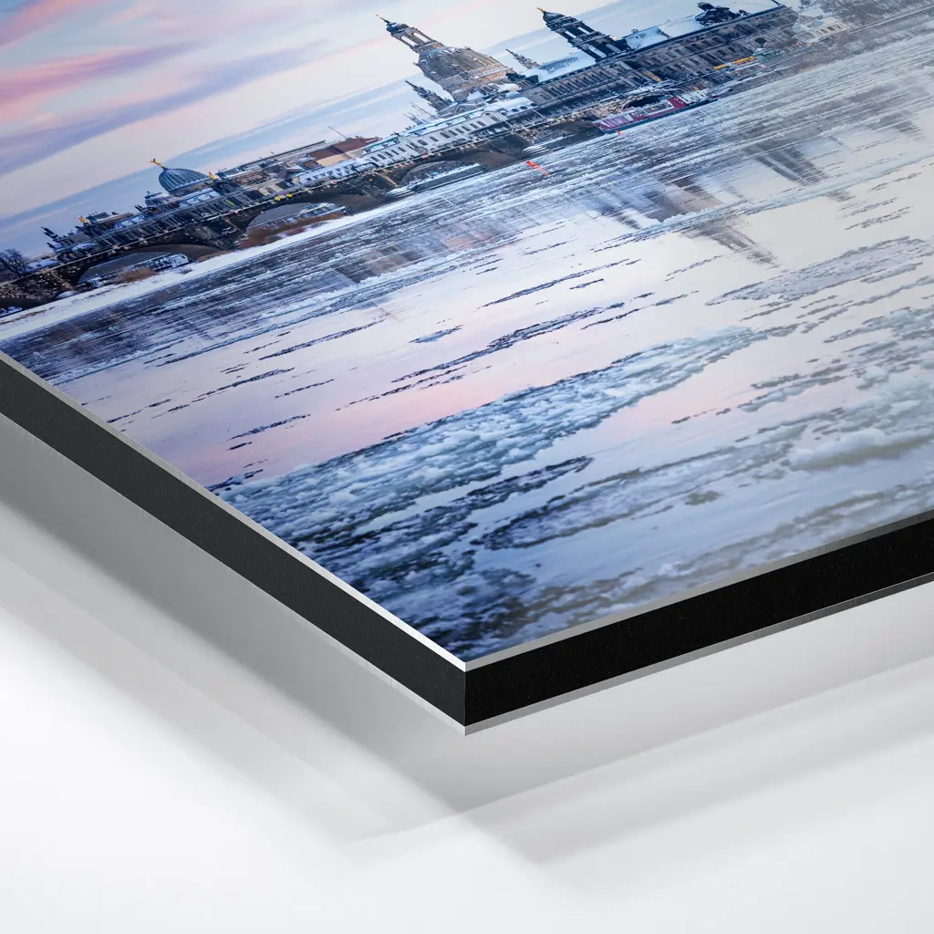 Alu-Dibond (01604) Eisschollen auf der Elbe – Bild 2