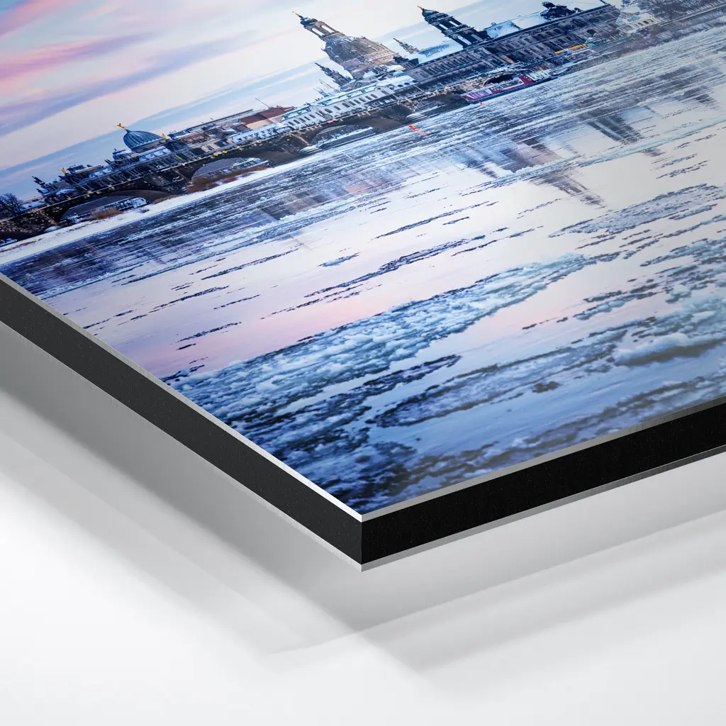 Alu-Dibond (01604) Eisschollen auf der Elbe – Bild 4