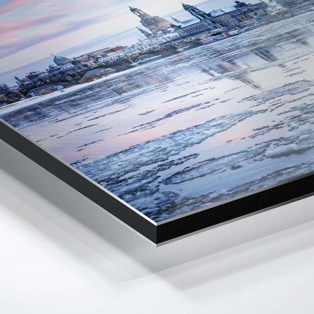 Alu-Dibond (01604) Eisschollen auf der Elbe – Bild 5