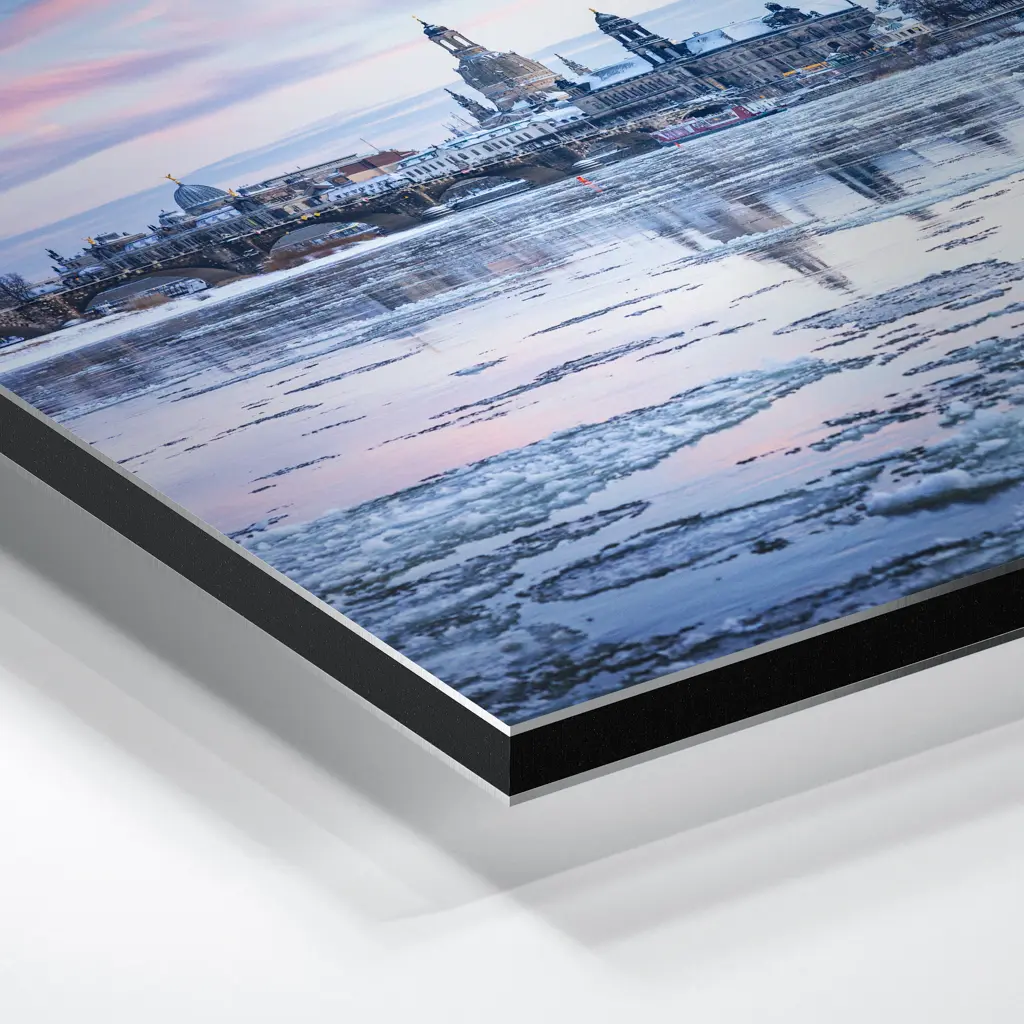 Alu-Dibond (01604) Eisschollen auf der Elbe – Bild 6