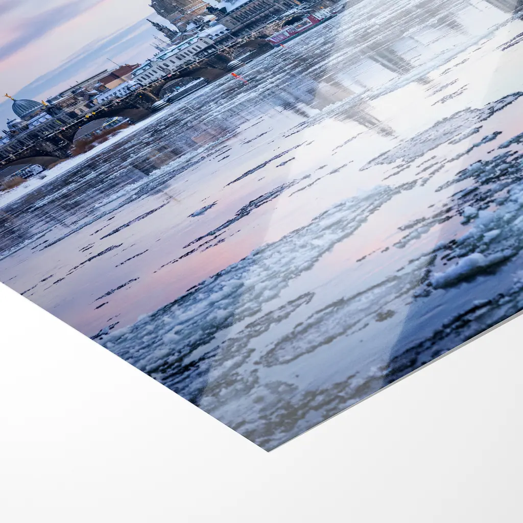 Fotoabzug (01604) Eisschollen auf der Elbe – Bild 2