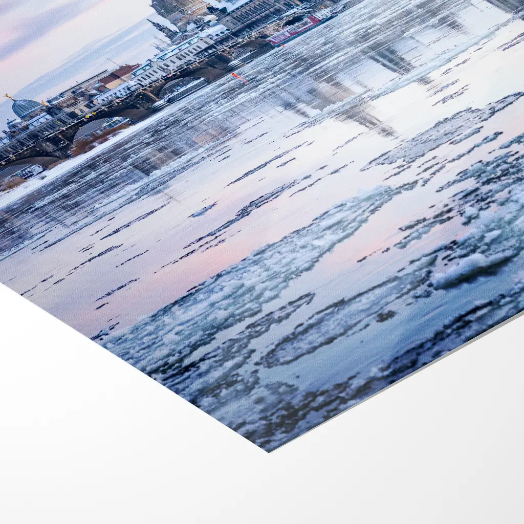 Fotoabzug (01604) Eisschollen auf der Elbe – Bild 5