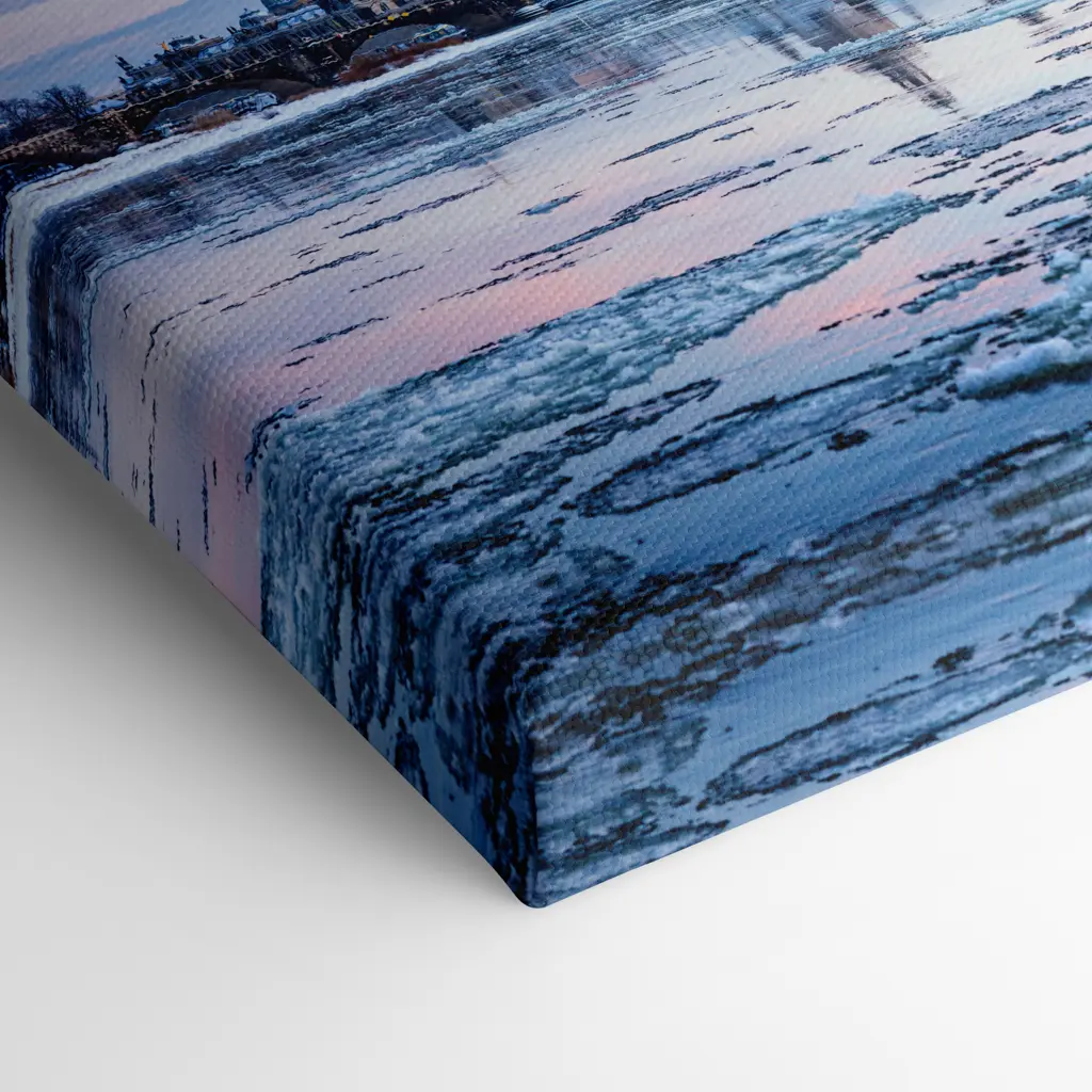 Leinwand (01604) Eisschollen auf der Elbe – Bild 4