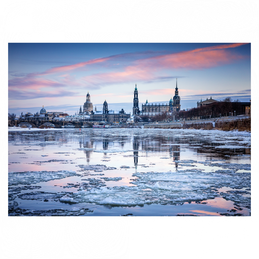Puzzle (Nr. 01604) Eisschollen auf der Elbe