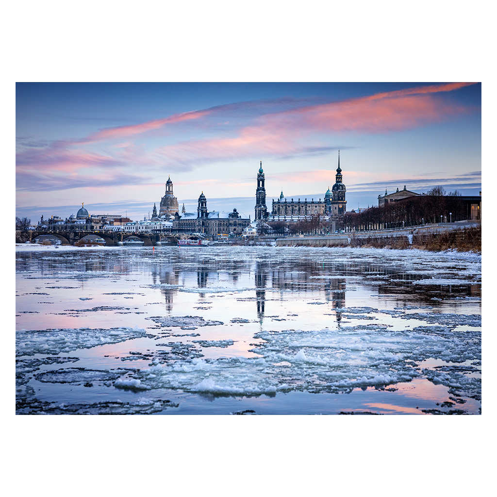 Puzzle (Nr. 01604) Eisschollen auf der Elbe